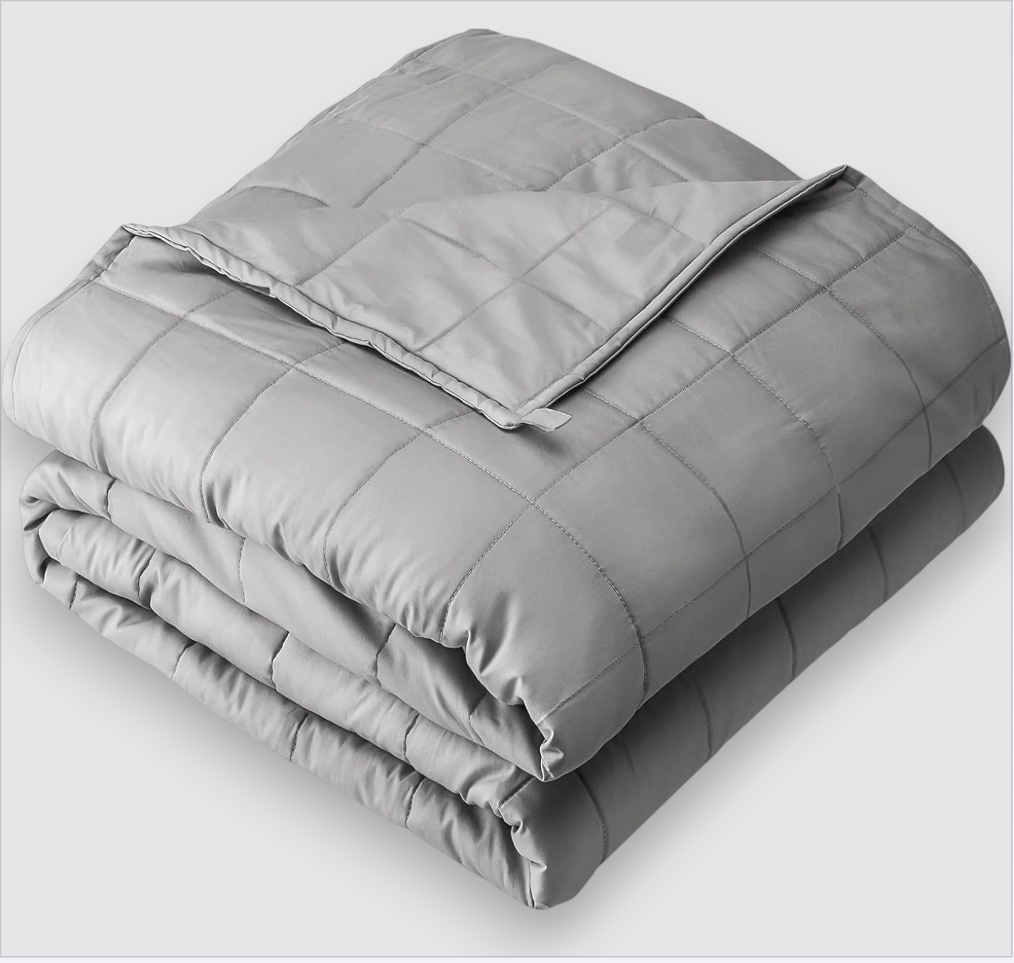 Weighted Blanket 100% Cotton light gray